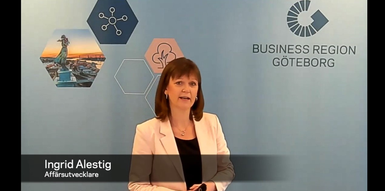 Ingrid Alestig håller webbinar för Business Region Göteborg